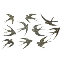 Декор з рідких шпалер Ласточки 1