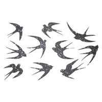 Декор з рідких шпалер Ласточки 2