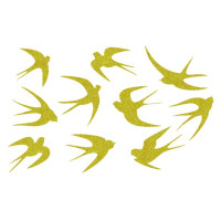 Декор з рідких шпалер Ласточки 5