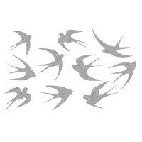 Декор з рідких шпалер Ласточки 6