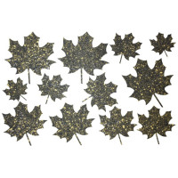 Декор з рідких шпалер Листя  1