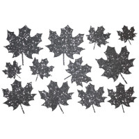 Декор з рідких шпалер Листя  2