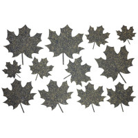 Декор з рідких шпалер Листя  3