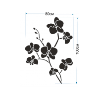 Трафарет для рідких шпалер - Сакура