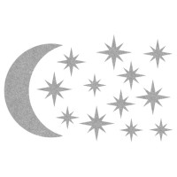 Декор з рідких шпалер Зоряне небо 6