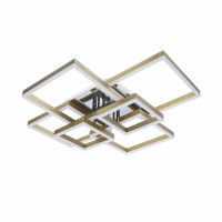 Люстра світлодіодна акрілова Sirius DK5845/6 GOLD+CR (RGB) 256W+10W