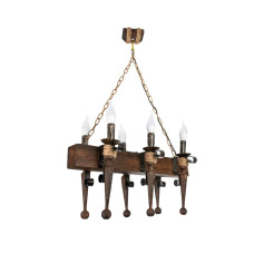 Люстра дерев'яна виробництво Sirius S7139/6 на 6 лампочек