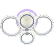 Люстра світлодіодна акрілова Sirius LI8868/4 WH (RGB) 72W+7W