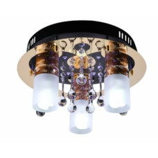 Люстра світлодіодна космос Sirius N 8080-3 (BK+GD)