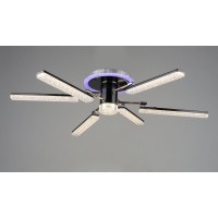 люстра світлодіодна акрилова Sirius B YH1008/6 GD+BK 76W