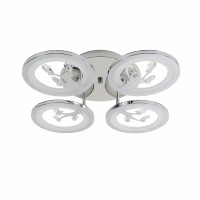 Люстра світлодіодна акрилова Sirius B YH238/4 88W+12W