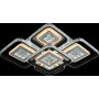 Люстра світлодіодна акрілова Sirius C7050/5C WH+BK (334W)