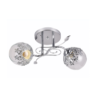 Люстра декоративна Sirius Ю 9162/2 CR на 2 плафони