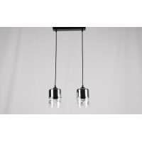 Люстра підвісна Sirius D516-2A BK+CR+WT