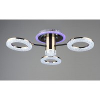 Люстра світлодіодна акрилова Sirius B YH1009/3 GD+BK 46W