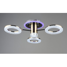 Люстра світлодіодна акрилова Sirius B YH1009/3 GD+BK 46W