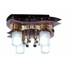 Люстра світлодіодна космос Sirius N 8256-4 (BK+GD)