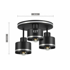 Люстра підвісна в стилі лофт Sirius 8841-3 на 3 плафони