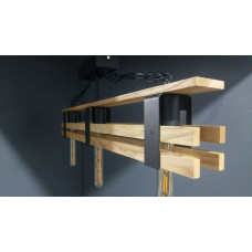 Люстра дерев'яна виробництво Sirius S7157/3 (ясень+чорний)