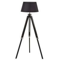 Торшер Sirius FL 7103-BK з абажуром