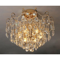 Люстра кришталева Sirius B E1501/6+6 зі світлодіодним підсвічуванням на 6 лампочок