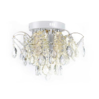 Люстра кришталева Sirius XE4039/4-400 (WH+GOLD) PN-LED