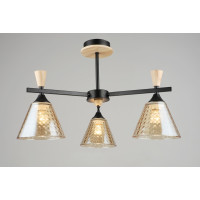 Люстра декоративна Sirius B N5664/3 BK+WOOD