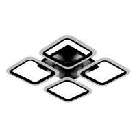 Люстра світлодіодна акрилова стельова Sirius 6110-4 BK 74W