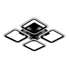 Люстра світлодіодна акрилова стельова Sirius 6110-4 BK 74W