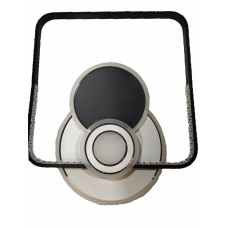 Люстра світлодіодна акрілова Sirius C7116/550 WH+BK (RGB) 108W+8W