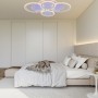 Люстра світлодіодна акрілова Sirius LI8889/2+2 WH (BL+YL) 104W+44W