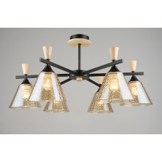 Люстра декоративна Sirius B N5664/6 BK+WOOD