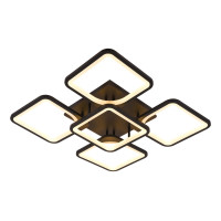 Люстра світлодіодна акрилова стельова Sirius 6112-5 BK 86W