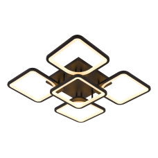 Люстра світлодіодна акрилова стельова Sirius 6112-5 BK 86W