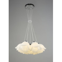 Люстра підвісна світлодіодна Sirius B YH1010/7 CH+WT 35W