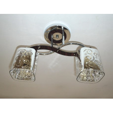 Люстра стельова Sirius Ю 9378/2 на 2 плафона
