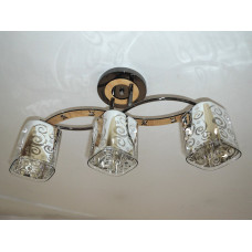 Люстра стельова Sirius Ю 9378/3 на 3 плафона