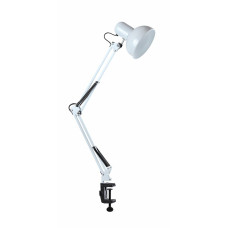 Настільна лампа Sirius TY 18008B на одну лампочку з прищіпкою білий