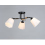 Люстра Sirius на 3 плафони B N4867/3 BK+WOOD