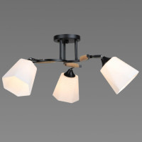 Люстра Sirius на 3 плафони B N4867/3 BK+WOOD