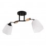 Люстра Sirius B N4867/2 BK+WOOD на 2 плафони