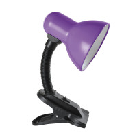 Лампа настільна Sirius TY 1108B на одну лампочку з прищіпкою (фіолетова)