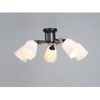 Люстра декоративна Sirius B N4867/5 BK+WOOD