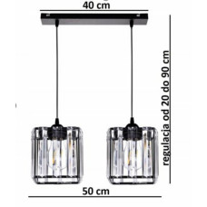 Люстра підвісна в стилі лофт Sirius S6316-2 BK