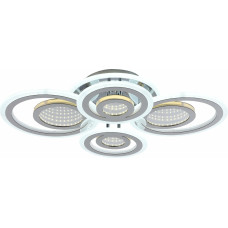 Люстра світлодіодна акрілова Sirius LI8889/2+2 CR (BL+YL) 104W+44W