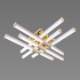 Люстра світлодіодна акрилова Sirius B YH836/6 WT+GD 78W