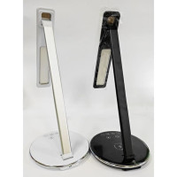 Сенсорна настільна LED лампа з бездротовою зарядкою﻿ Qi чорна (BTJ-T300)