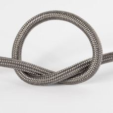 Провід в тканинній обмотці темно-сірий