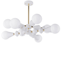 Люстра Dome V8 horizontal арт. 5990 Золотий/білий