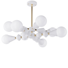 Люстра Dome V8 horizontal арт. 5990 Золотий/білий